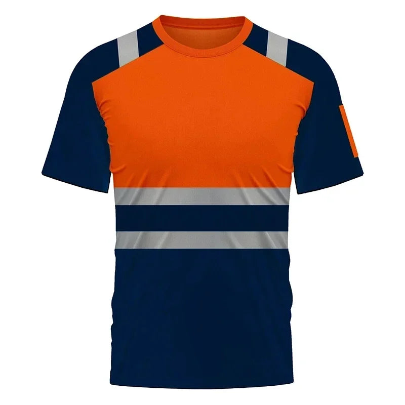 Summer Men's T-shirt - 3D Printed Design Stylish Workwear for Daily Outdoor Activities - Dry and Breathable - Casual Streetwear