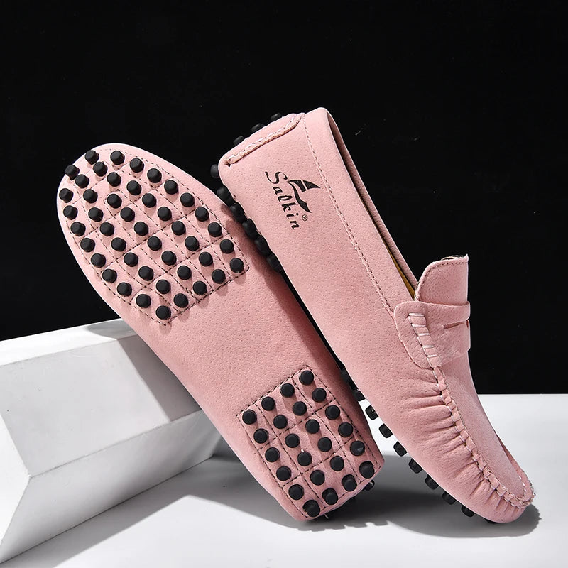 High Quality Women Shoes Lightweight Leather Moccasins Handmade Comforty Fashion Sneakers Mom nurse Flats Soft Walking 2025 New