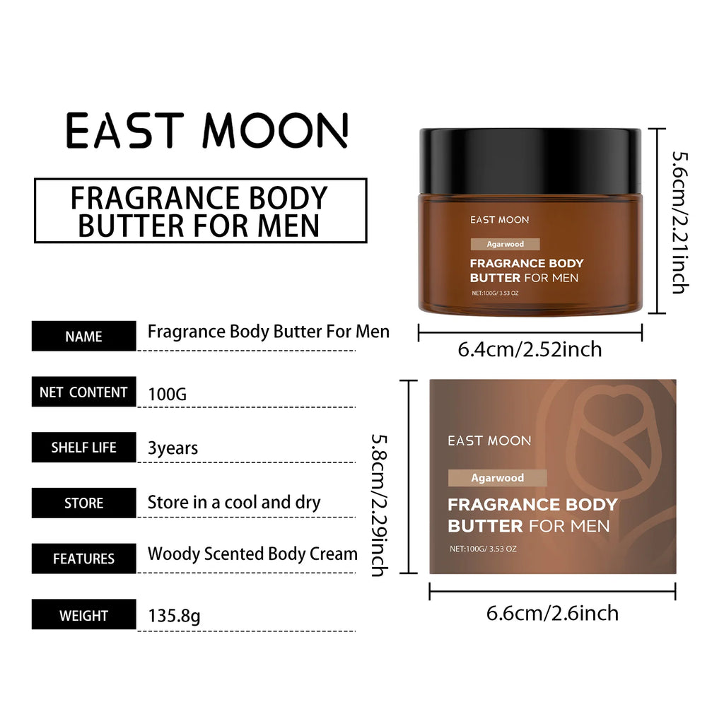 Men's Scented Body Lotion Sandalwood Extract Improves Skin Elasticity Radiance Non Greasy Fast Absorption For Dry Skin