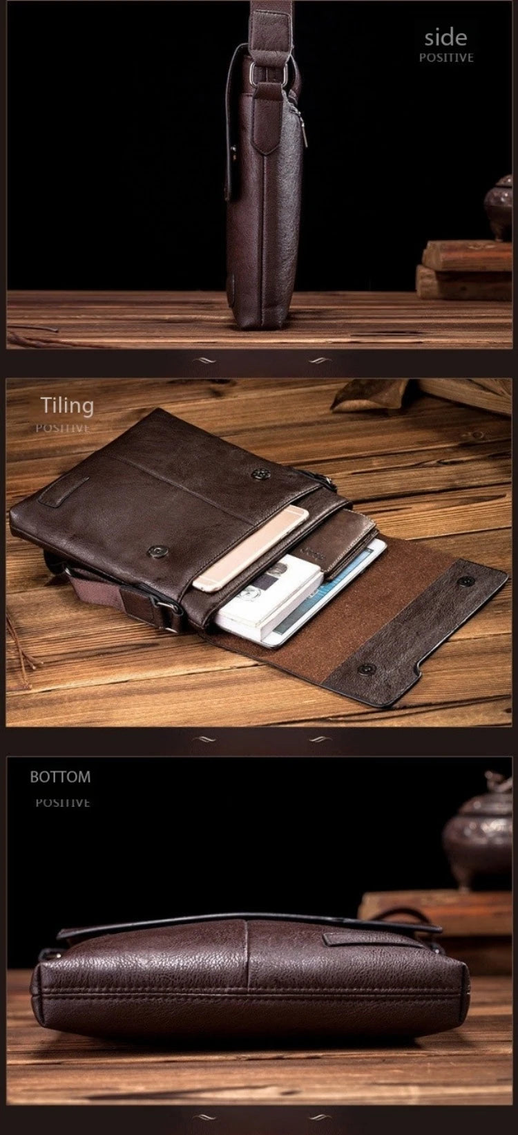 Newest Man Messenger Bag Men Pu Leather Shoulder Bags Business Crossbody Casual Bag Vintage Handbag Free Shipping