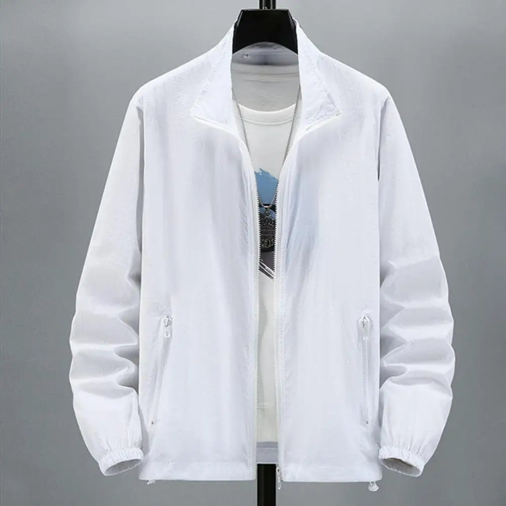 Men Outdoor Jacket Sunscreen Coat Camping Fishing Summer Sports Jacket Breathable Sun Clothing Sunshade Jacket
