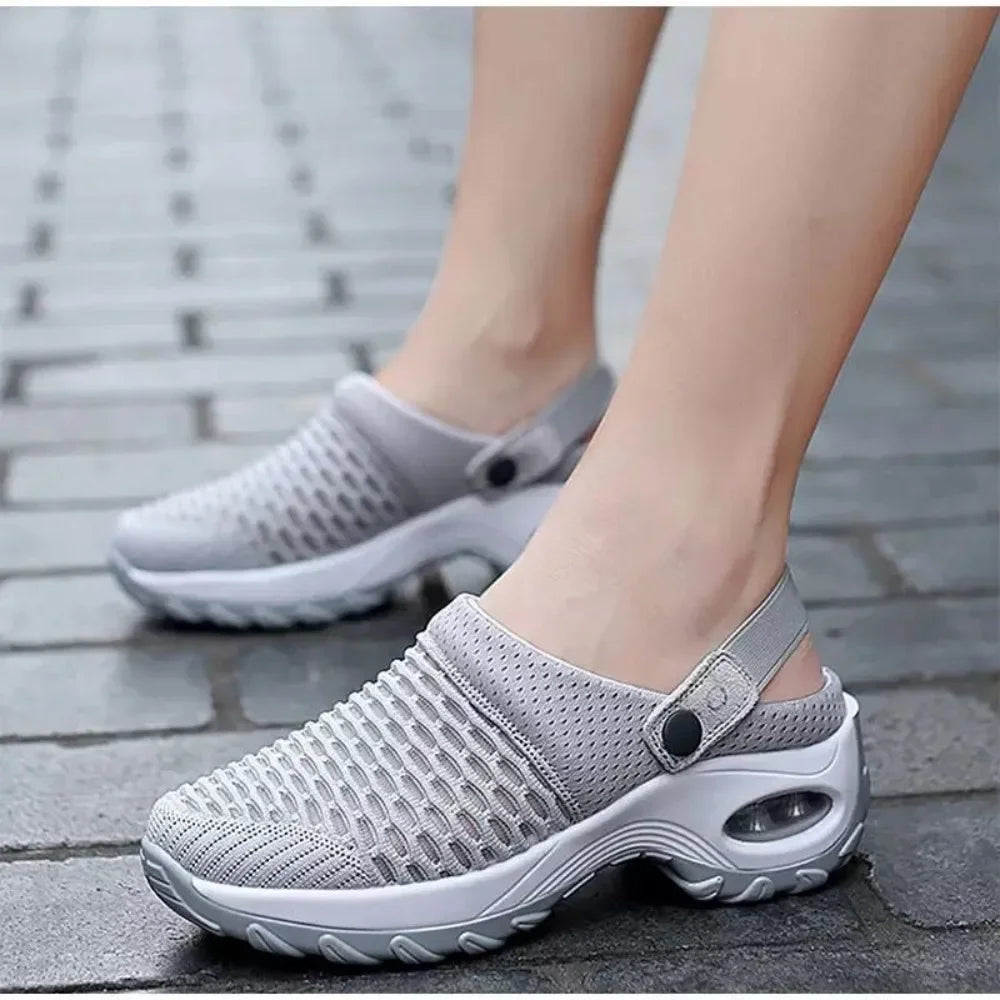 Women Shoes Increase Cushion Sandals Platform Sandal for Women Breathable Mesh Outdoor Walking Slippers Sandals Size 35-43