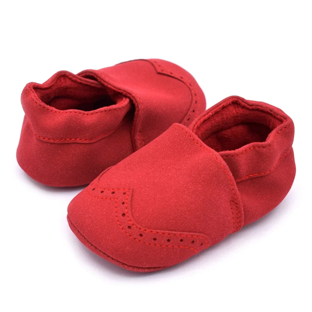 Baby Boy Girl Shoes Soft Leather Infant Toddler Baby First Walker Casual Anti-slip Toddler Baby Kids Crib Shoes -18 Months