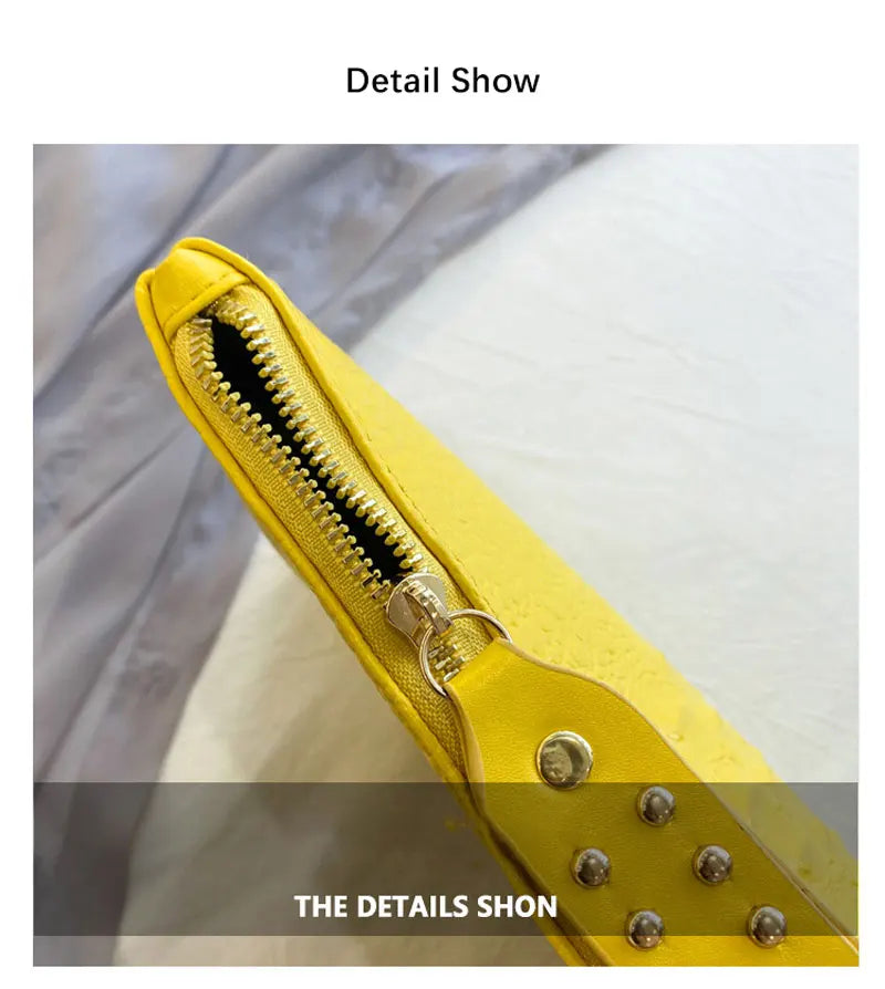 Fashion Luxury Handbags Women Bag PU Leather Clutch Ladies Evening Envelope Bag Female Day Clutches Purse Portable Wristlet Bag