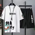 Suits for men 2026 Summer men's clothing Fashion tracksuits Casual T-shirt + Shorts Basketball Set sportswear Trend Man Sets