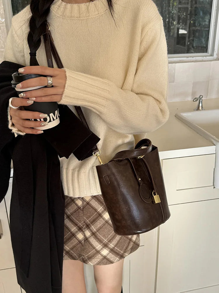 Women Bags Handbags Bucket Bag Shoulder Bag Crossbody Bag Fashion Buckek Tote Bag Leather Luxury Desginer Big Lady Hand Bags