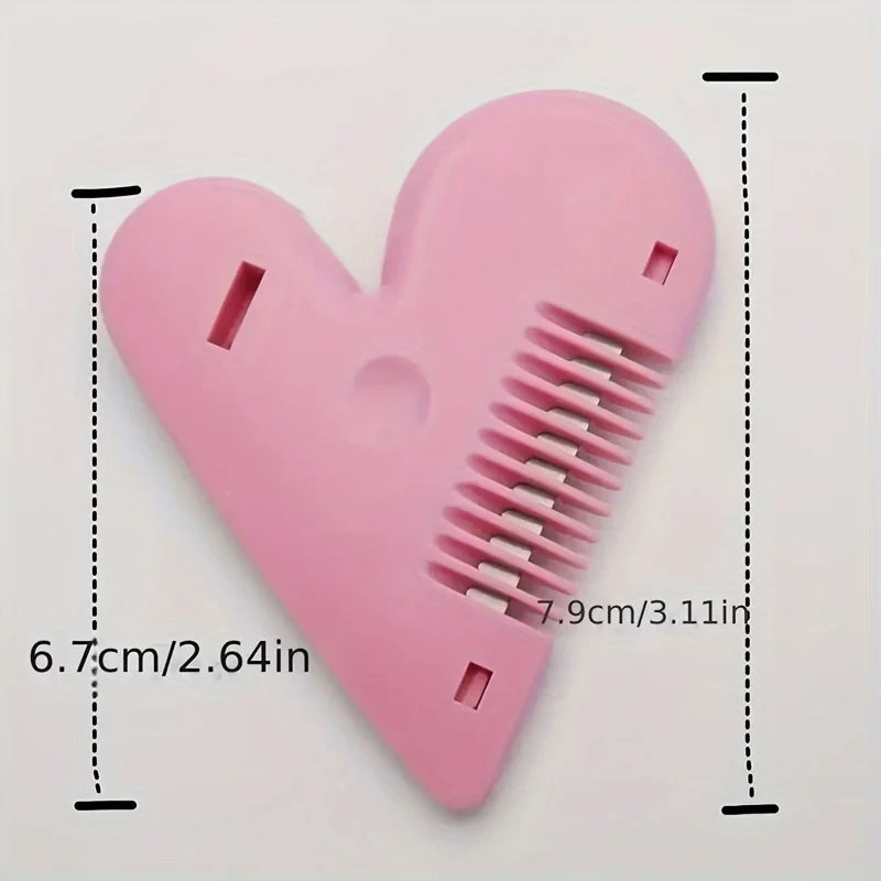 1pc Portable Pink Pubic Hair Trimmer for Women - Private and Discreet Shaping Tool with Comb Blade