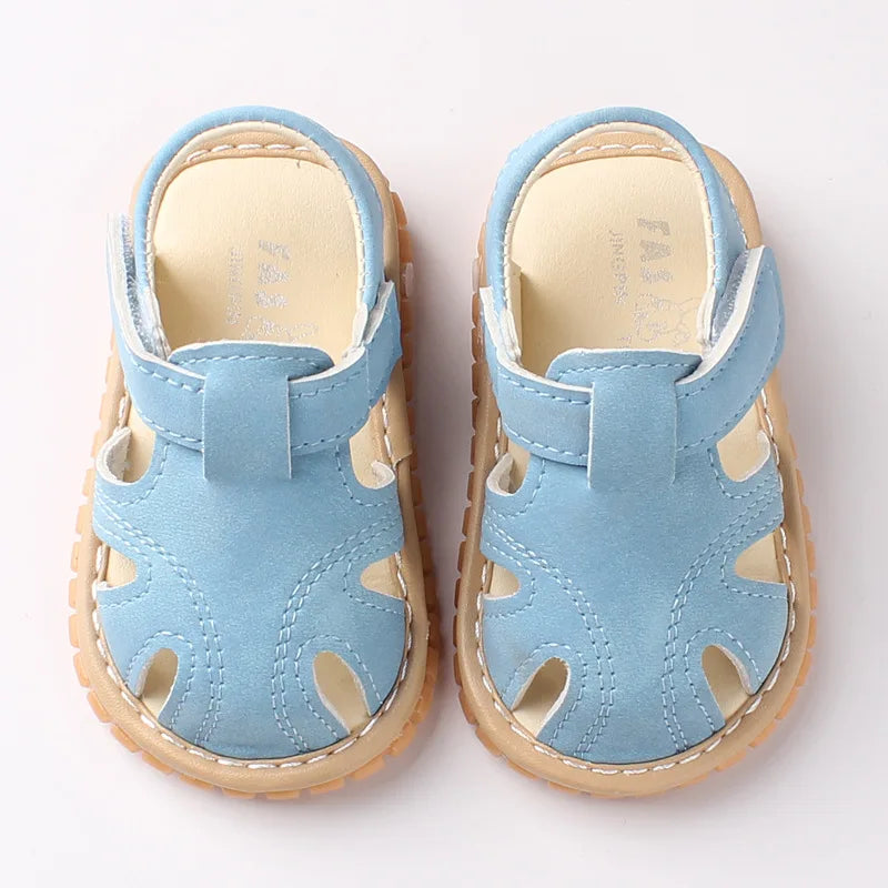 Baby Girl Boy Summer Sandals Candy Color Kids Shoe Infant Anti-collision Toddler Whistle Shoe Soft Bottom Kid Child Beach Sandal