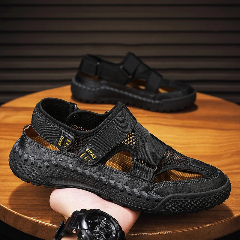 Men Summer Sandal Outdoor Casual Sandals for Men 2024 New Comfortable Trekking Hiking Sandals Beach Sandals Breathable Shoes