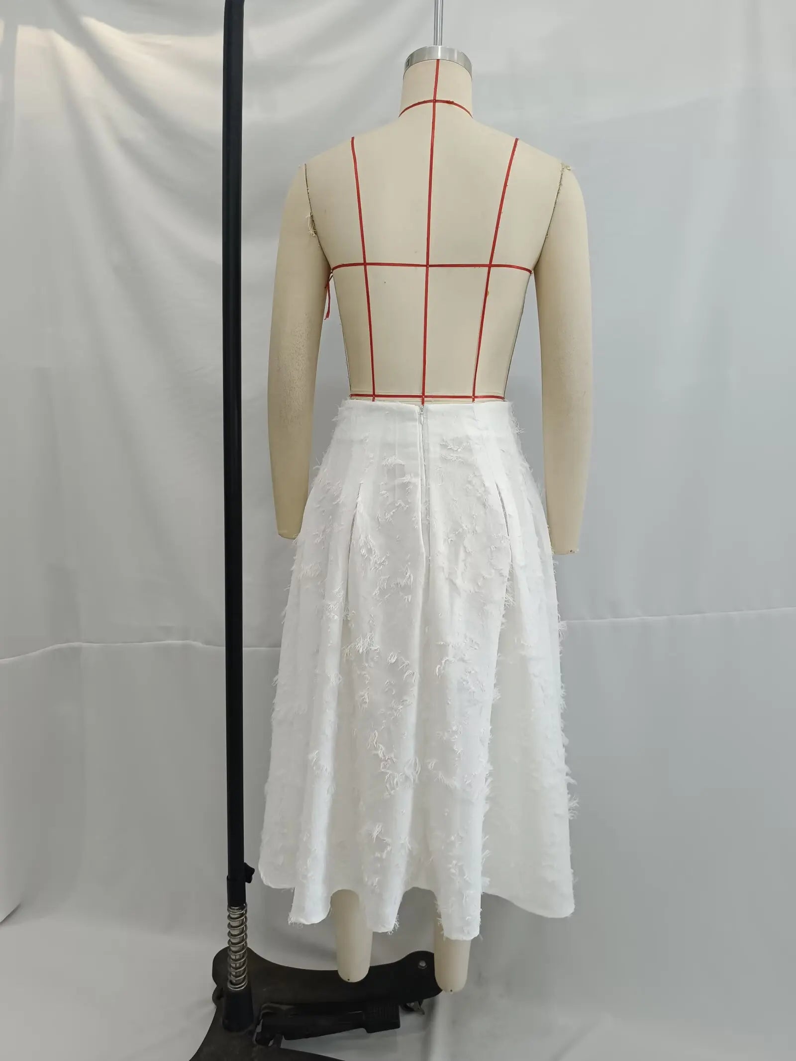 HH Women Shirt Skirt Suit Lapel Single-Breasted Tassel Decoration Casual Shirt Top+Fashion High Waist Zipper Pleated Skirt