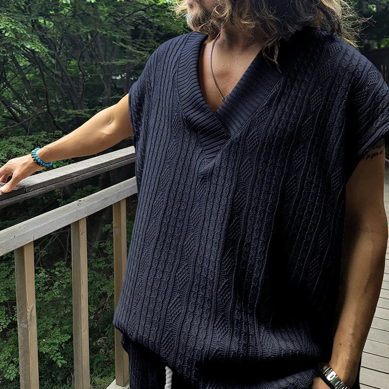 Summer Hot Selling Men's New Comfortable and Breathable Daily Outdoor Holiday Casual Loose Top Vest in Europe and America