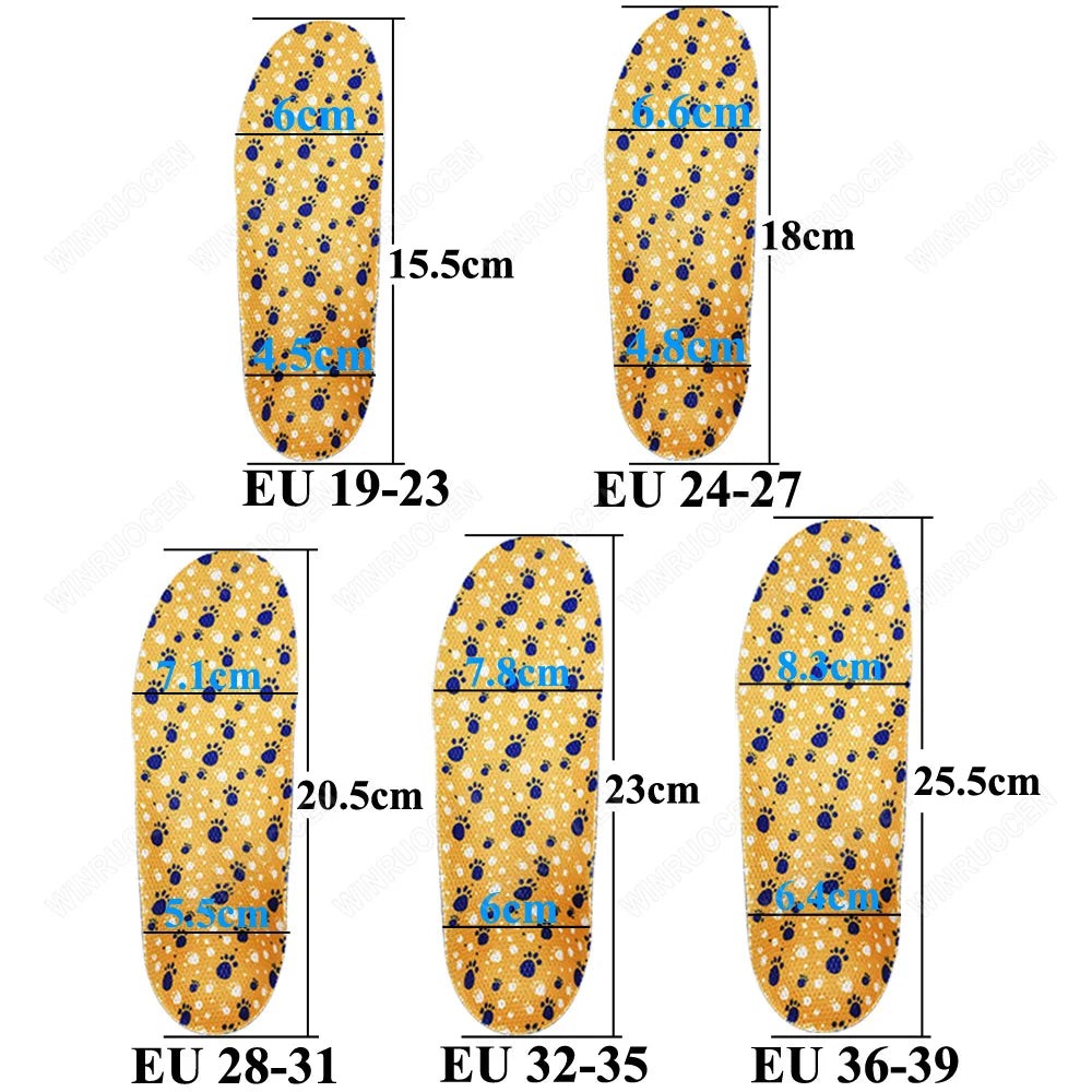 Girl/boy Shoes For Kids Insole Arch Support Flat Feet Sneaker Children Orthopedic Sport Insoles For Shoes Feet Care Inserts Pad
