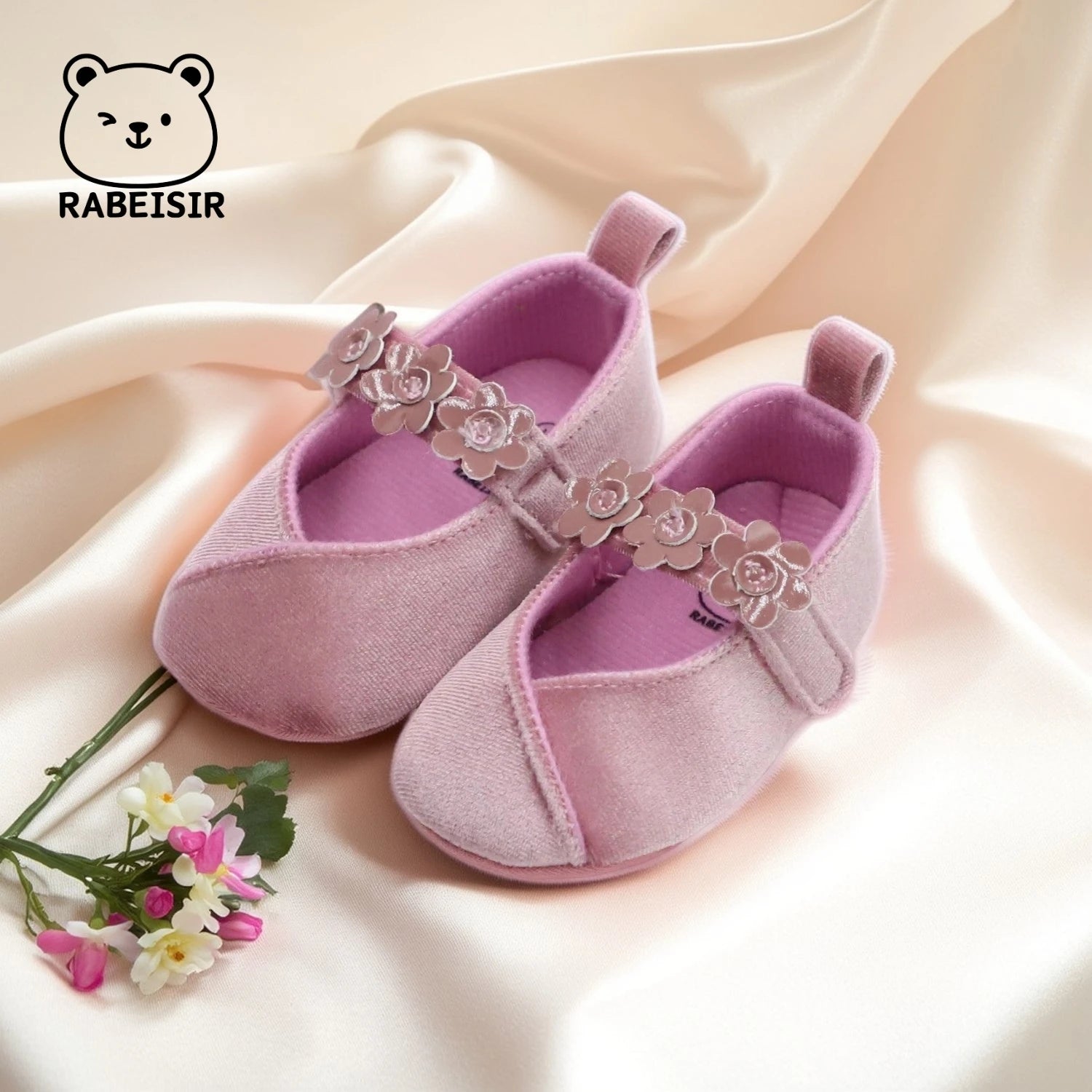 Baby Girl Princess Shoes 0-18 Months Baby Walking Shoes Fashionable and Sweet