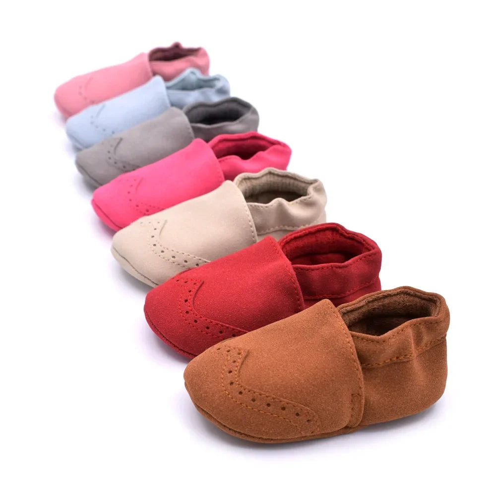 Baby Boy Girl Shoes Soft Leather Infant Toddler Baby First Walker Casual Anti-slip Toddler Baby Kids Crib Shoes -18 Months