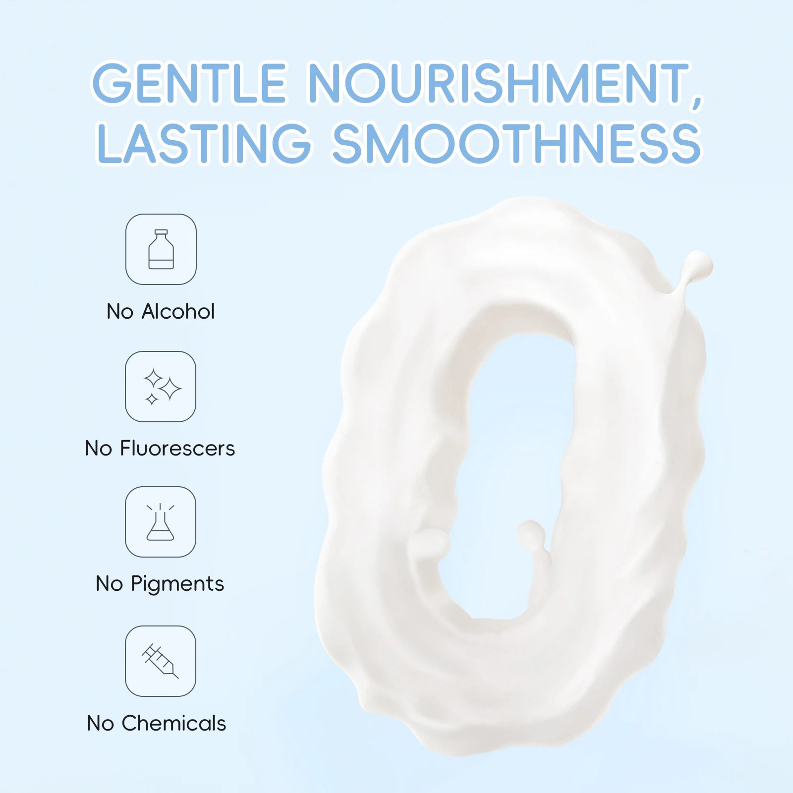 LAIKOU 400ml Milk Body Wash, Gentle Cleansing Long Lasting Moisturizing Milk Fragrance Shower Gel With Niacinamide & Shea Butter