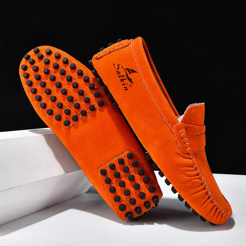High Quality Women Shoes Lightweight Leather Moccasins Handmade Comforty Fashion Sneakers Mom nurse Flats Soft Walking 2025 New