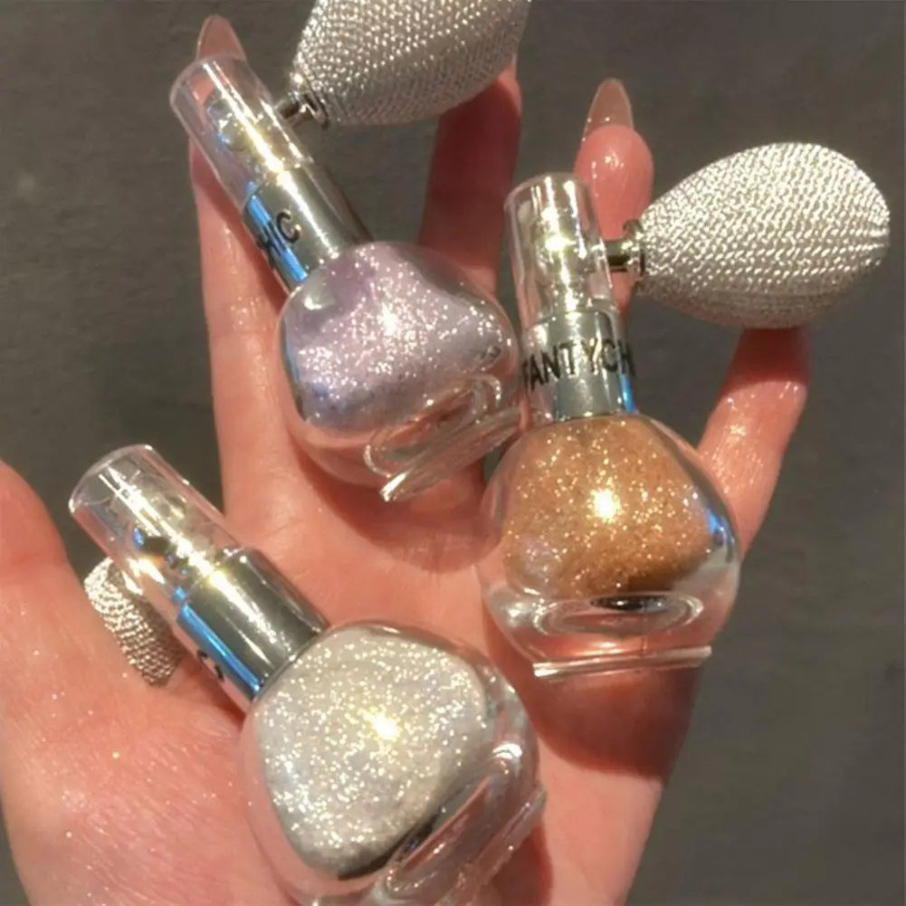 1PC Brightening Glitter Powder Spray For Arms Legs Back Hair Face Highlight Sparkle Powder Makeup Fairy Powder Women Cosmetics