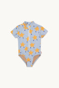 Kids Swimwear 2025 Summer New Boys Swimwear Girls Children's Straps Printed Swimwear One-piece Swimsuit