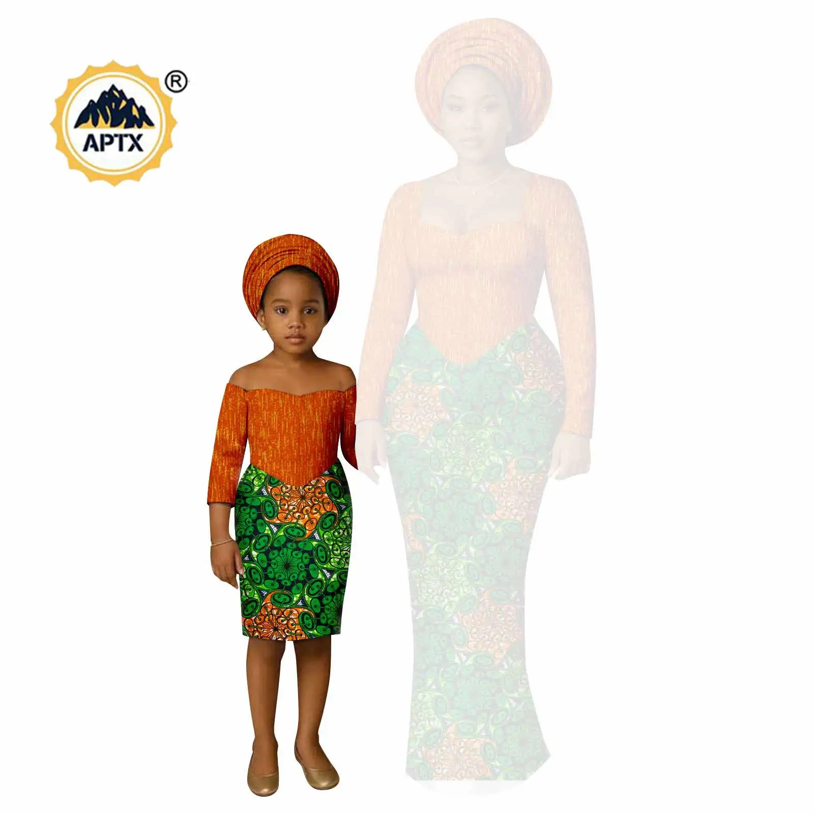African Print Long Dresses for Women Family Outfits Dashiki Couple Clothes Mom and Daughter Dresses Ankara Outwear 25F029