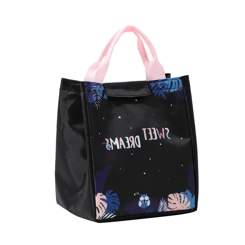 Kids Lunch Bag for School Portable Thermal Bag Children Cartoon Insulated Lunch Bag Cooler Bento Pouch Dinner Container Handbags