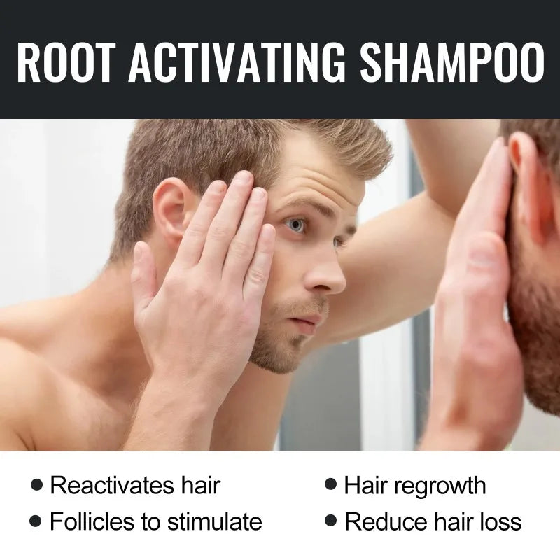 Hair Loss Treatment Shampoo Promote Growth Strengthen Hair Roots Scalp Repair Anti Thinning Moisturizing Thickening Hair Care