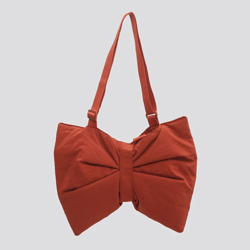 Soft Nylon Women's Portable Shoulder Bag Large Capacity Female Commute Crossbody Bags Simple Design Ladies Tote Purse Handbags