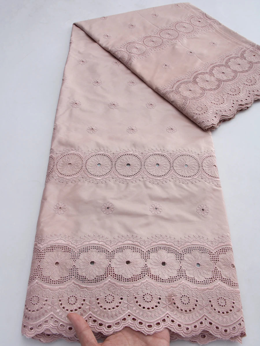 Kalume Fashion Nigerian Cotton Dry Lace Fabric 2026 High Quality Swiss Voile Stones Embroidery Lace Fabric For men Prom Party
