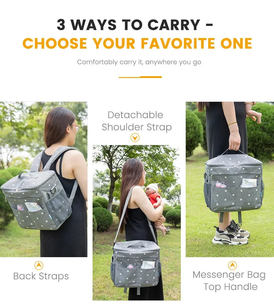 Baby Stroller Bag  Women Diaper Bags for Maternity Backpack Large Capacity Bags Organizer Mummy Wet Nappy Bag for Mom Care