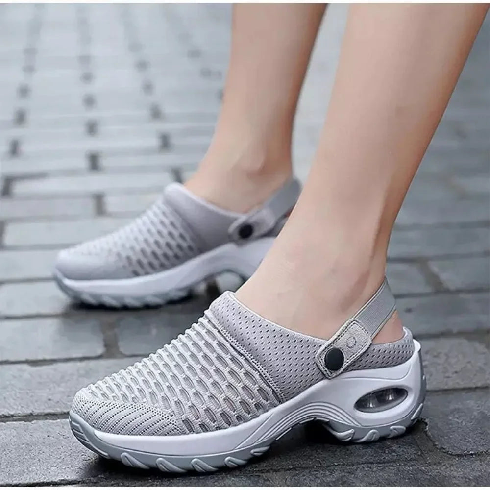 Women Shoes Increase Cushion Sandals Platform Sandal for Women Breathable Mesh Outdoor Walking Slippers Sandals Size 35-43