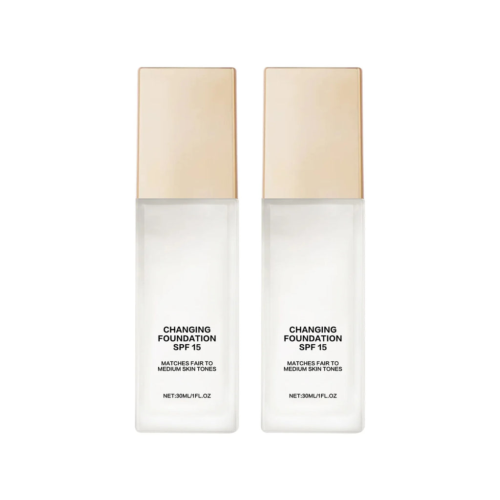Hydrating Color-Adjusting Foundation SPF 15 30ml - Natural Coverage for Fair to Medium Skin, Lightweight with Hyaluronic Acid.