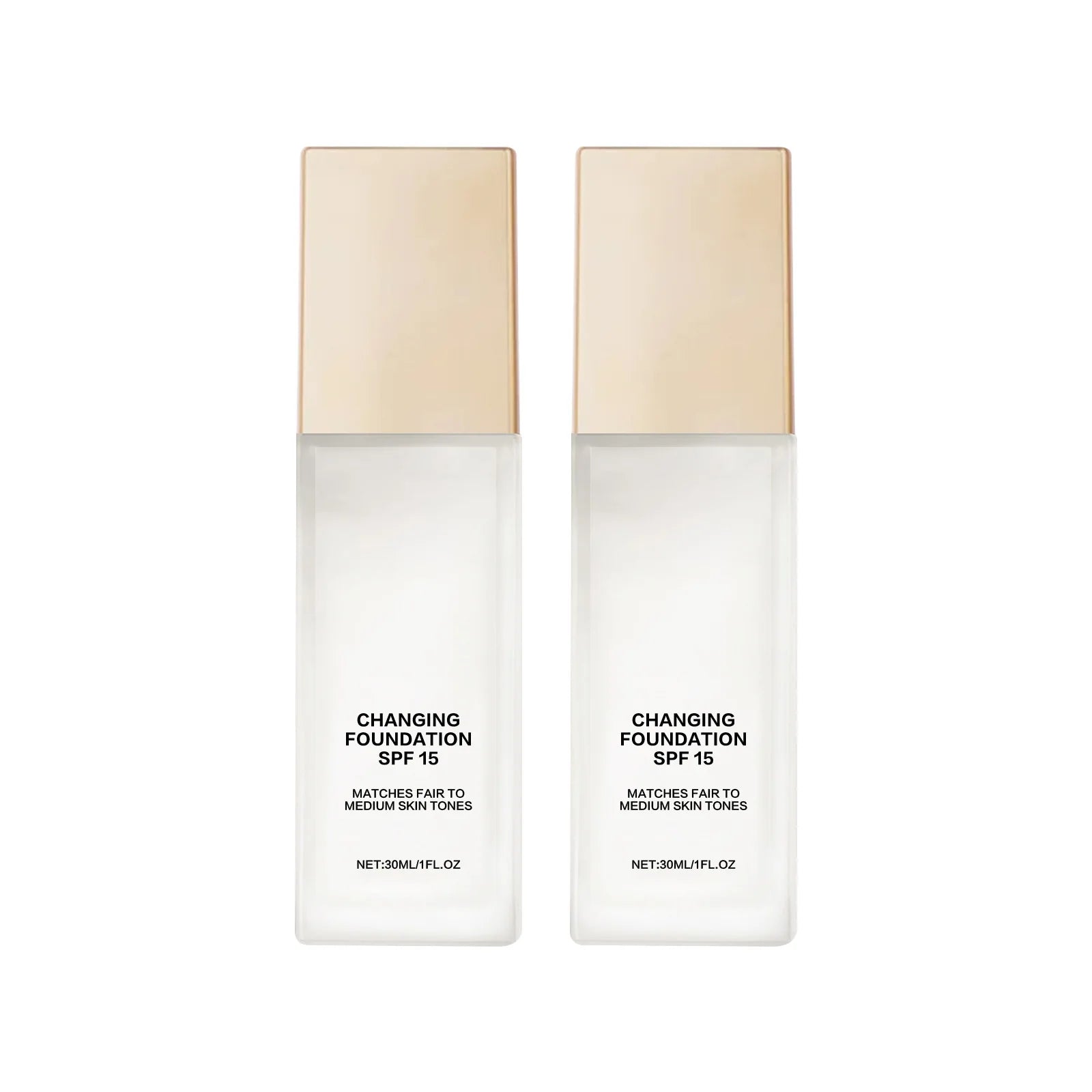 Hydrating Color-Adjusting Foundation SPF 15 30ml - Natural Coverage for Fair to Medium Skin, Lightweight with Hyaluronic Acid.