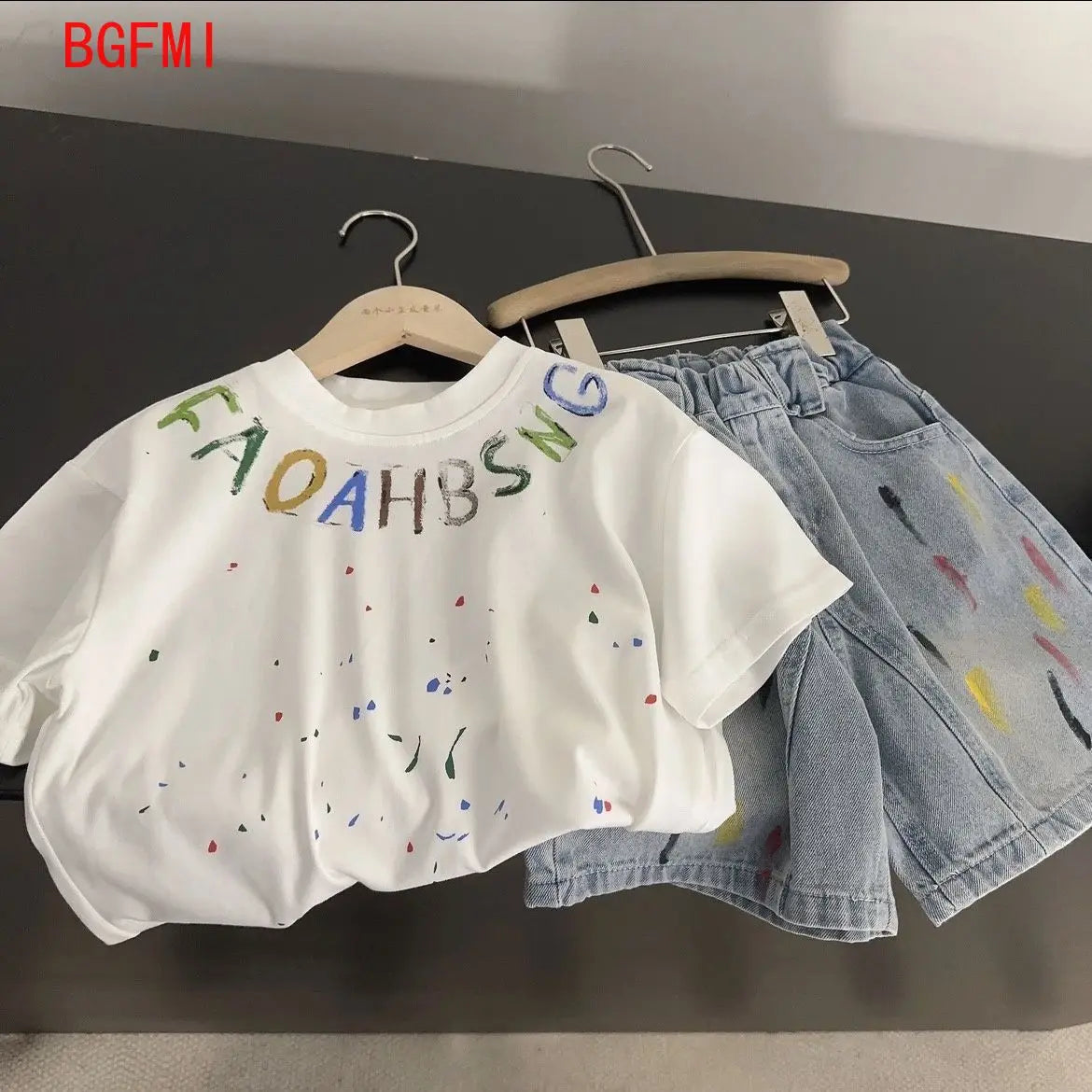 Baby Boys Summer Sportswear.Suit 2025 New Children Streetwear kid Boy Short Sleeve T Shirt + Denim Shorts 2PCS Set Outfits 2-10Y