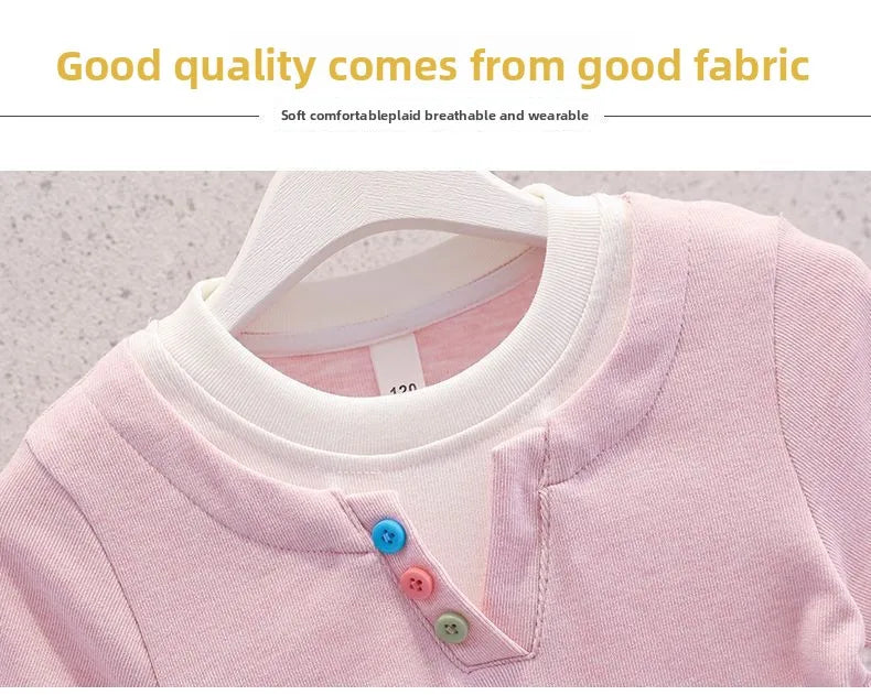 Summer Teenage Girls Clothes Set Children O-Neck Tshirt and Mid Skirt Suit Student School Short Sleeve Top Bottom Outfits