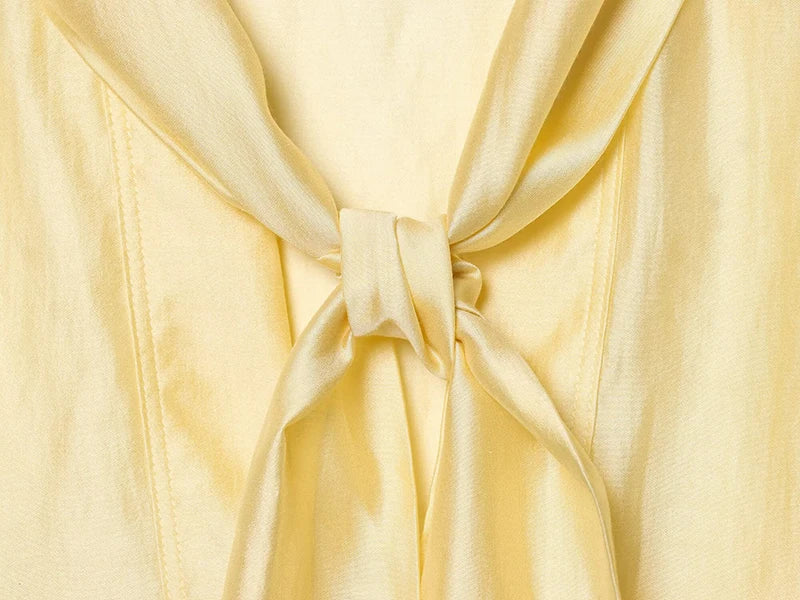 Women's Shirts Spring 2026 New Fashion Bow Decoration Loose Shirts Women Casual Shirts Female Blouses Chic Tops