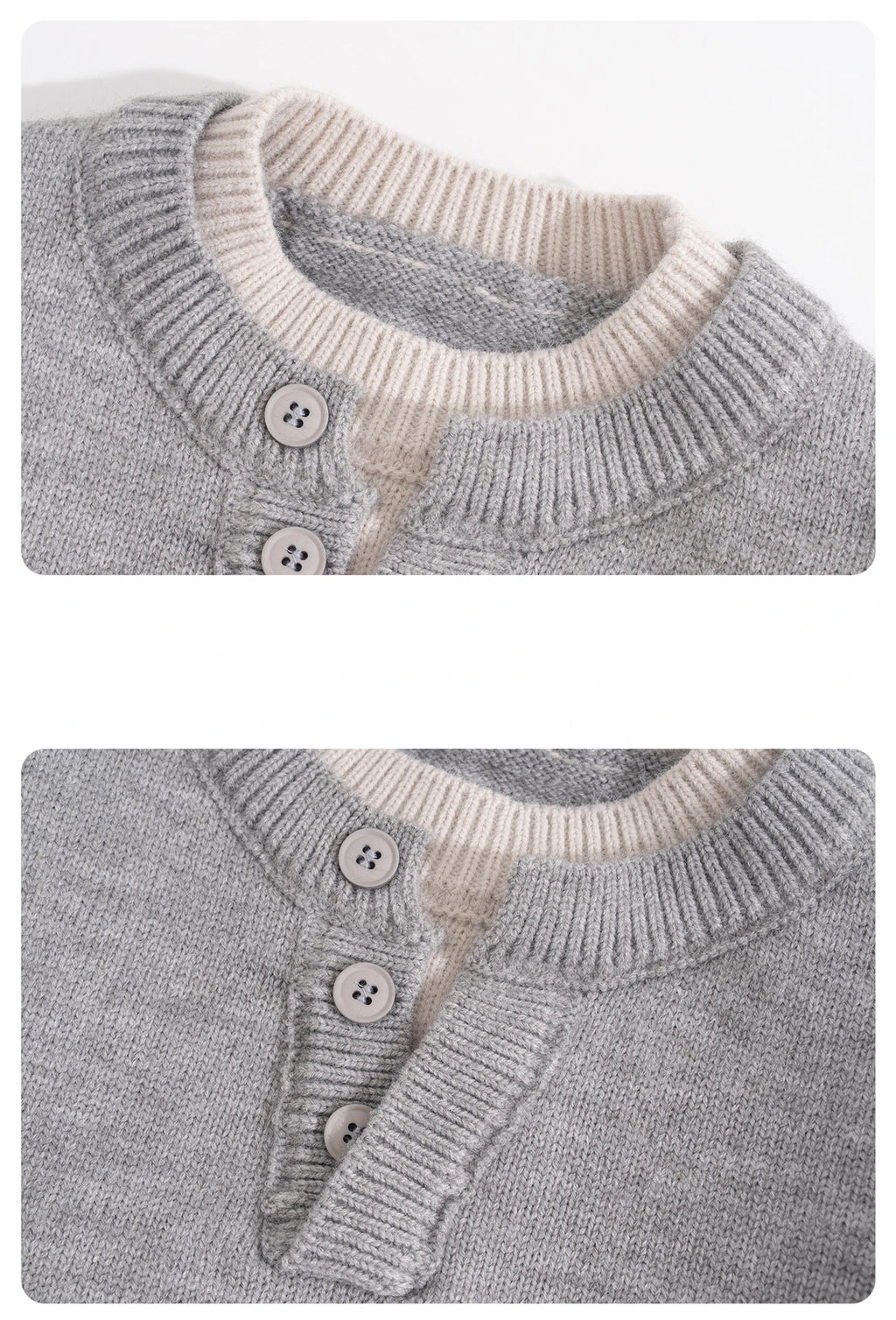 Child Minimalism Style V-Neck Sweater for Tween Boy Beige Grey Color Knitwear Korean Kids Spring Autumn Casual Knitted Clothing