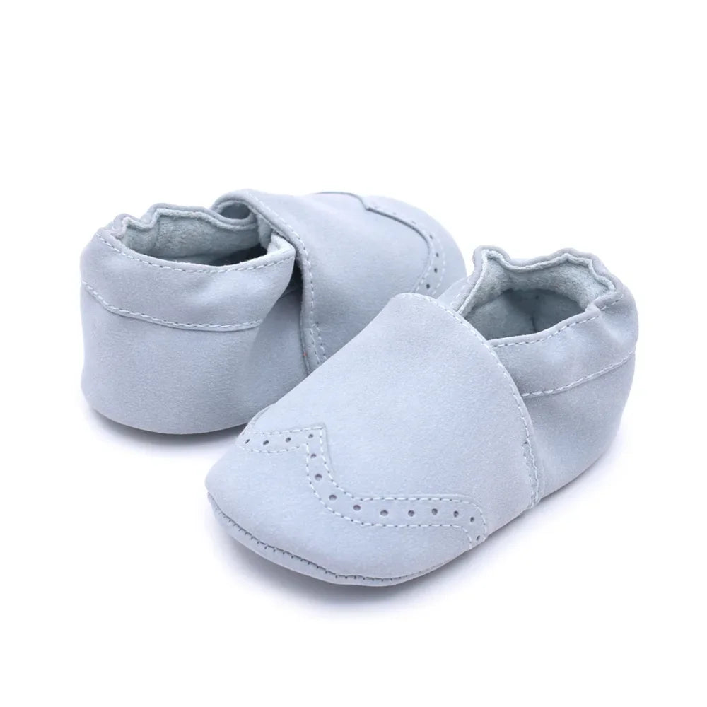 Baby Boy Girl Shoes Soft Leather Infant Toddler Baby First Walker Casual Anti-slip Toddler Baby Kids Crib Shoes -18 Months