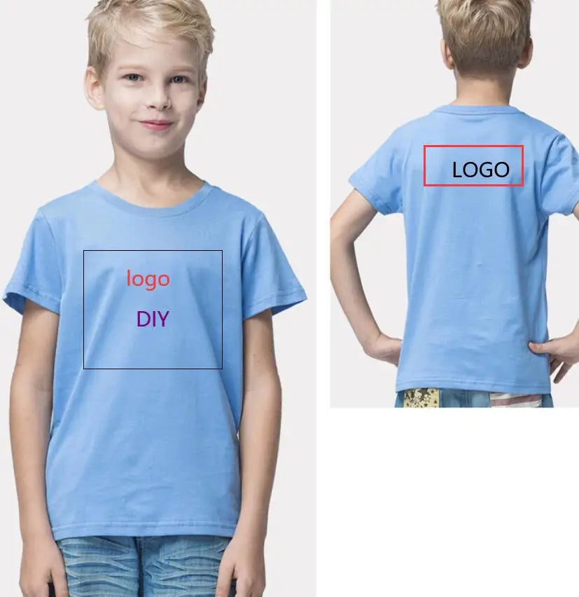 New Summer Tops for Children, Round-neck Short-sleeved Base Shirts for Both Boys and Girls Kids Clothes