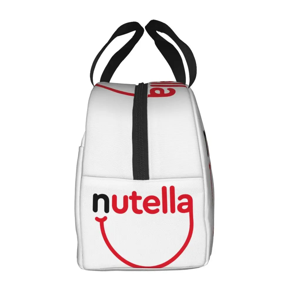 Custom Italy Nutellas Thermal Insulated Lunch Bag Women Portable Lunch Container for Outdoor Picnic Storage Food Box