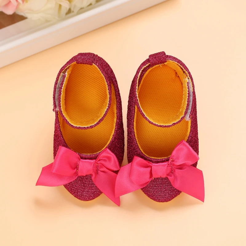 2026 New Infant Newborn Baby Girl High Heels Shoes Princess Bow First Birthday Party Shoes Photo Props Shoes 10CM / 10.5CM
