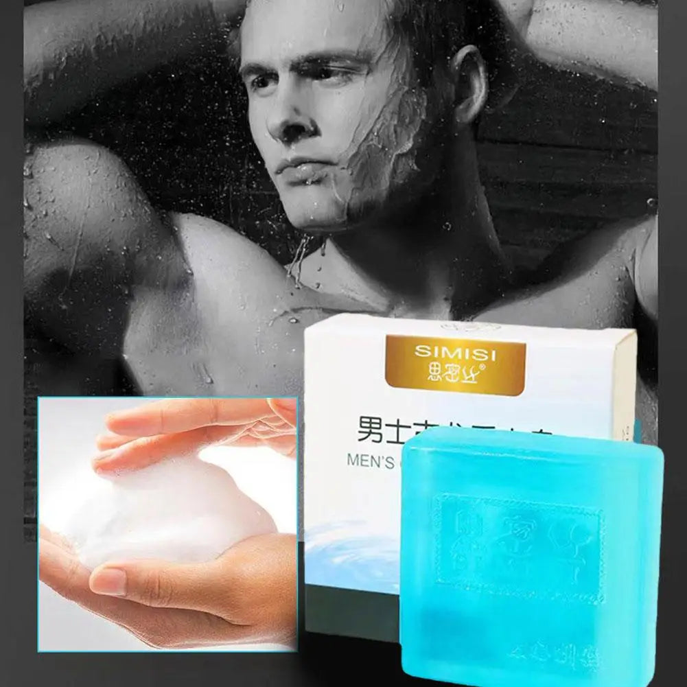 Men Cologne Perfume Soap Bar Deep Cleaning Brightening Moisturizing Face Bath Soap Long Lasting Fragrant Essential Oil Soap