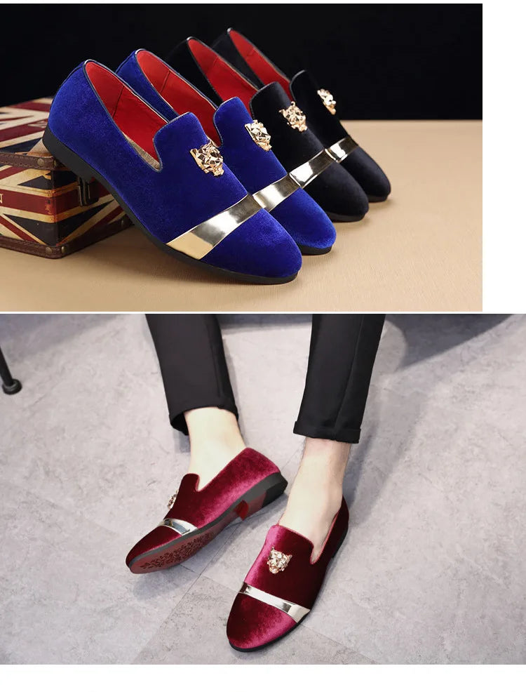 Party Shoes for Men Dress Shoe 2025 Fashion Designer Slip on Loafers Male Italian Luxury Brand Wedding Shoes Mocasines Hombre
