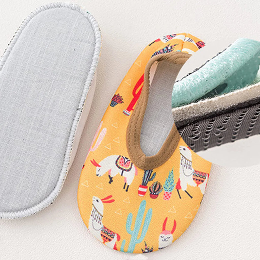 Baby Boy And Girl First Walkers Cartoon Printed Cute Quick Dry Shoes Toddler Shoes Beach Outdoor Lighweight Shoes
