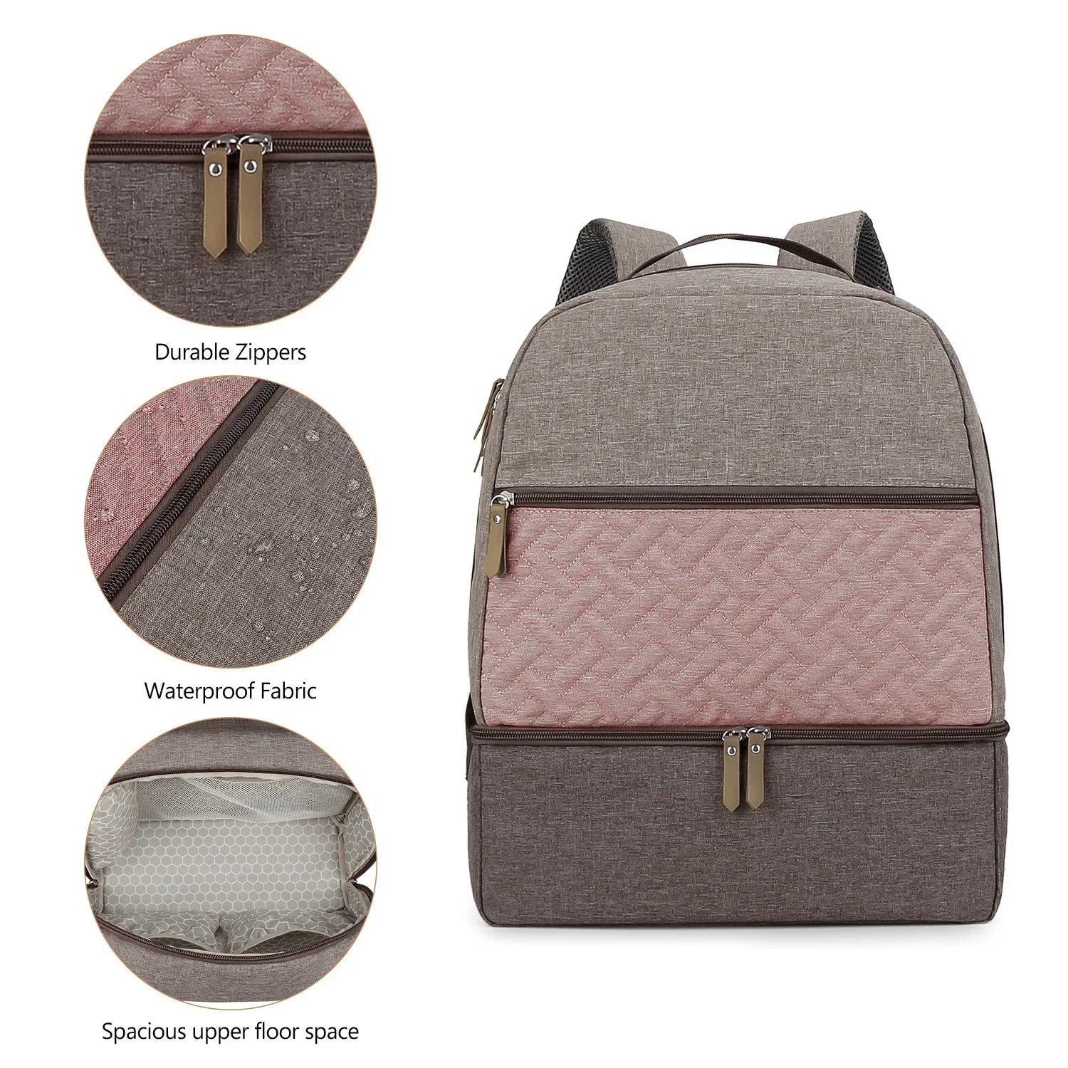 New Baby Diaper Bag Backpack Multifunctional Waterproof Maternity Nappy Bags Mommy Travel Backpack Stroller Bag Baby Nappy Cares
