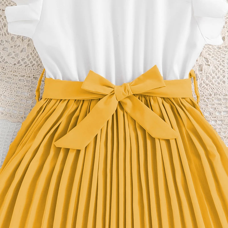 Kids Dress For Girls 8-12 Years Summer Girls Elegant Classic Fashion Intellectual Dress Birthday Party Dress For Children