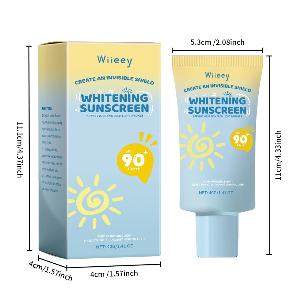 Children UV Protection Cream Lasting Sun Block Isolation Brightening Refreshing Oil Control SPF 90+Moisturizing Sunscreen Cream