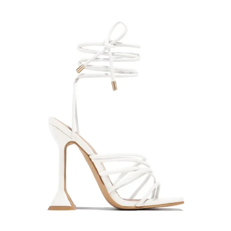 New Women's Sandals 2023 Summer Shoe Women Sexy Dress High Heels Fashion Ankle Straps Open Toe Pumps Gladiator Shoes Female Heel