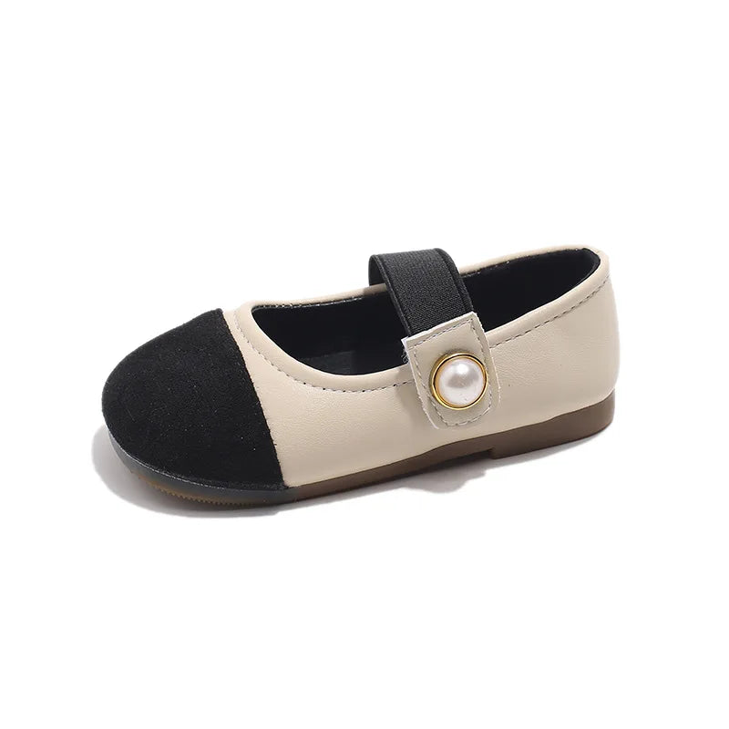 Girl Leather Shoes 2025 Autumn New Brand Girl Shoes French Princess Shoe Elegant Mary Jane Shoe Soft Sole Party Dresses for Girl
