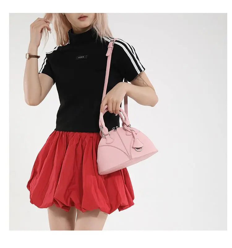 Luxury Unique Diaper Bag Shoulder Purse Ladies Trendy Design Minimalist Textured Original Square Satchel