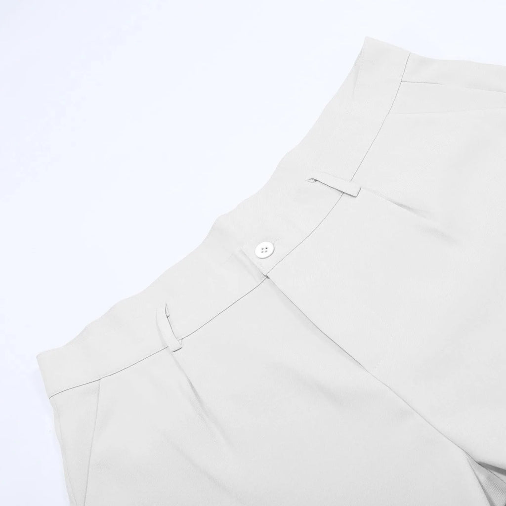 Men's Suit Trousers Fashionable Straight Leg Breathable Casual Pants Pure Color Pocket Trousers Daily Wear Comfortable Fit