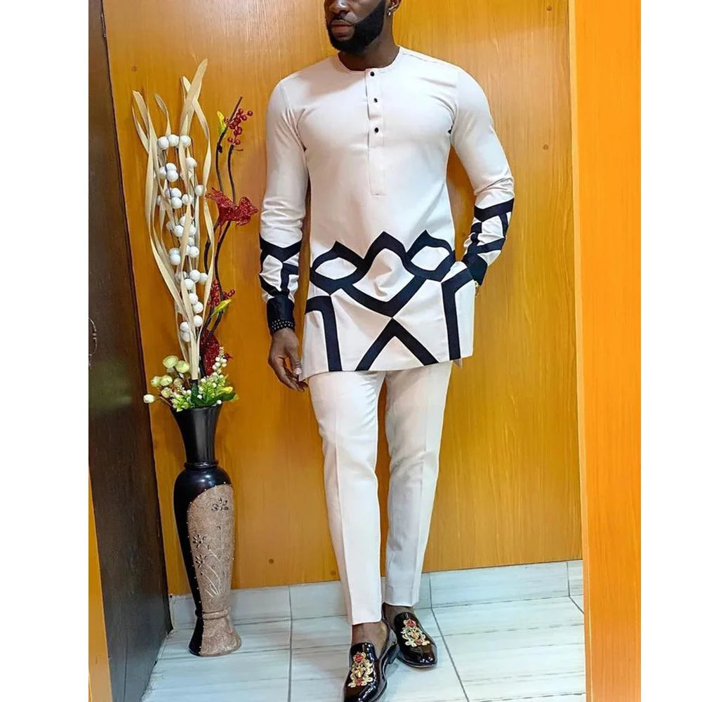 African clothes Bazin Riche men's suit casual vest Dashiki African Ankara vest African style clothing